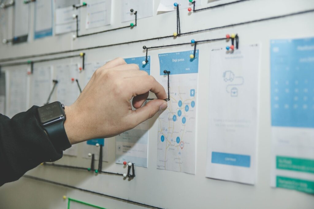 Planungsvernetzung Pinwand