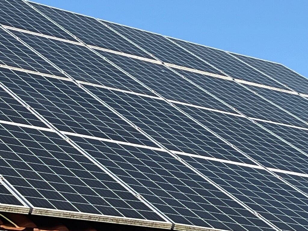 Foto vom Solarhaus - Dachpanele