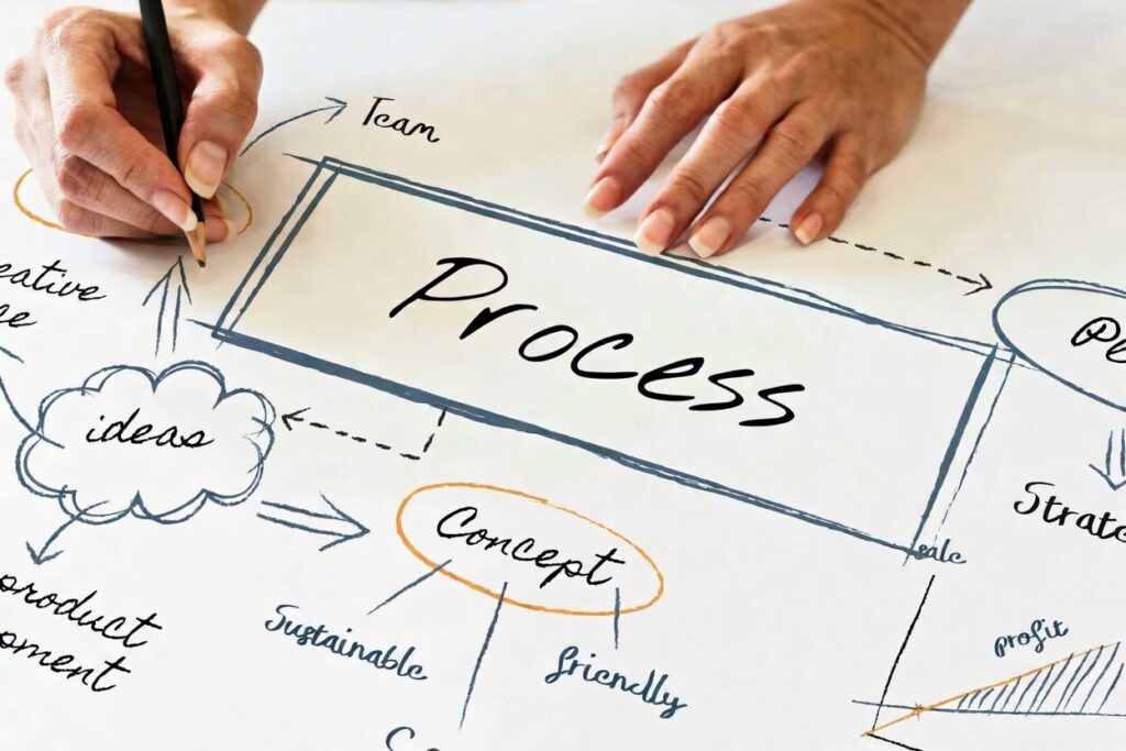 Grafik zu Prozess- und Projektplanung